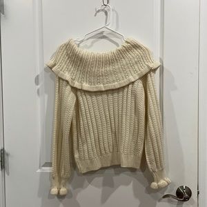 White winter sweater